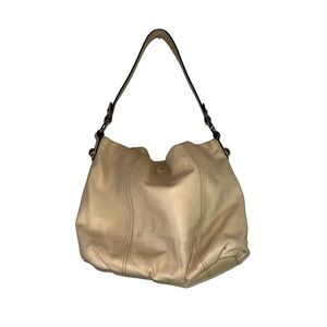 Mia Battina Women's Genuine Leather‎ Cream Bag